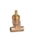 Brass Angle - Type Regulating Valve (Threaded Head, Plain Ends)